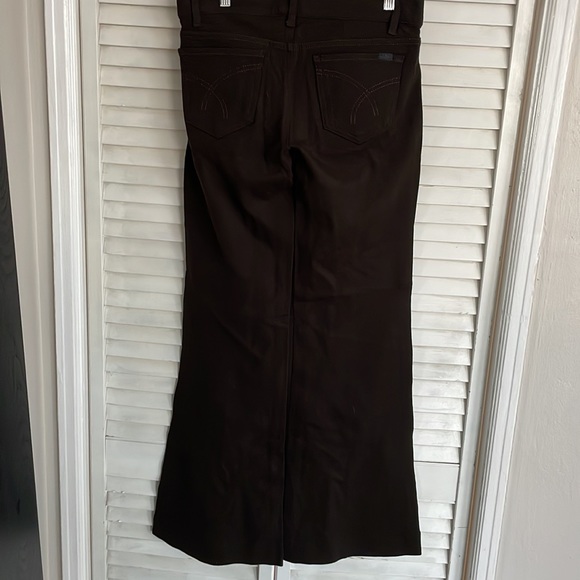 NWOT TAG Dark Brown Flare Leg Pants, Size 28 - Picture 7 of 8